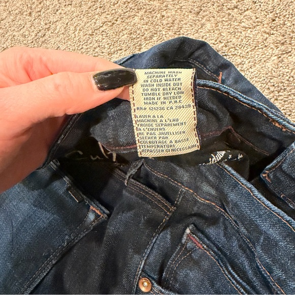 Cult of Individuality Indigo Boot Cut Jeans Vixen Low-rise Y2K - Picture 8 of 8